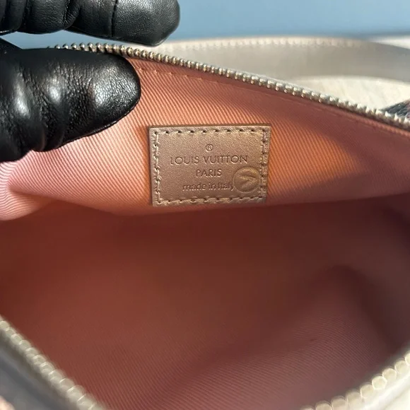 Louis Vuitton Special Edition Silver Sequin Papillon Bag - Picture 12 of 13